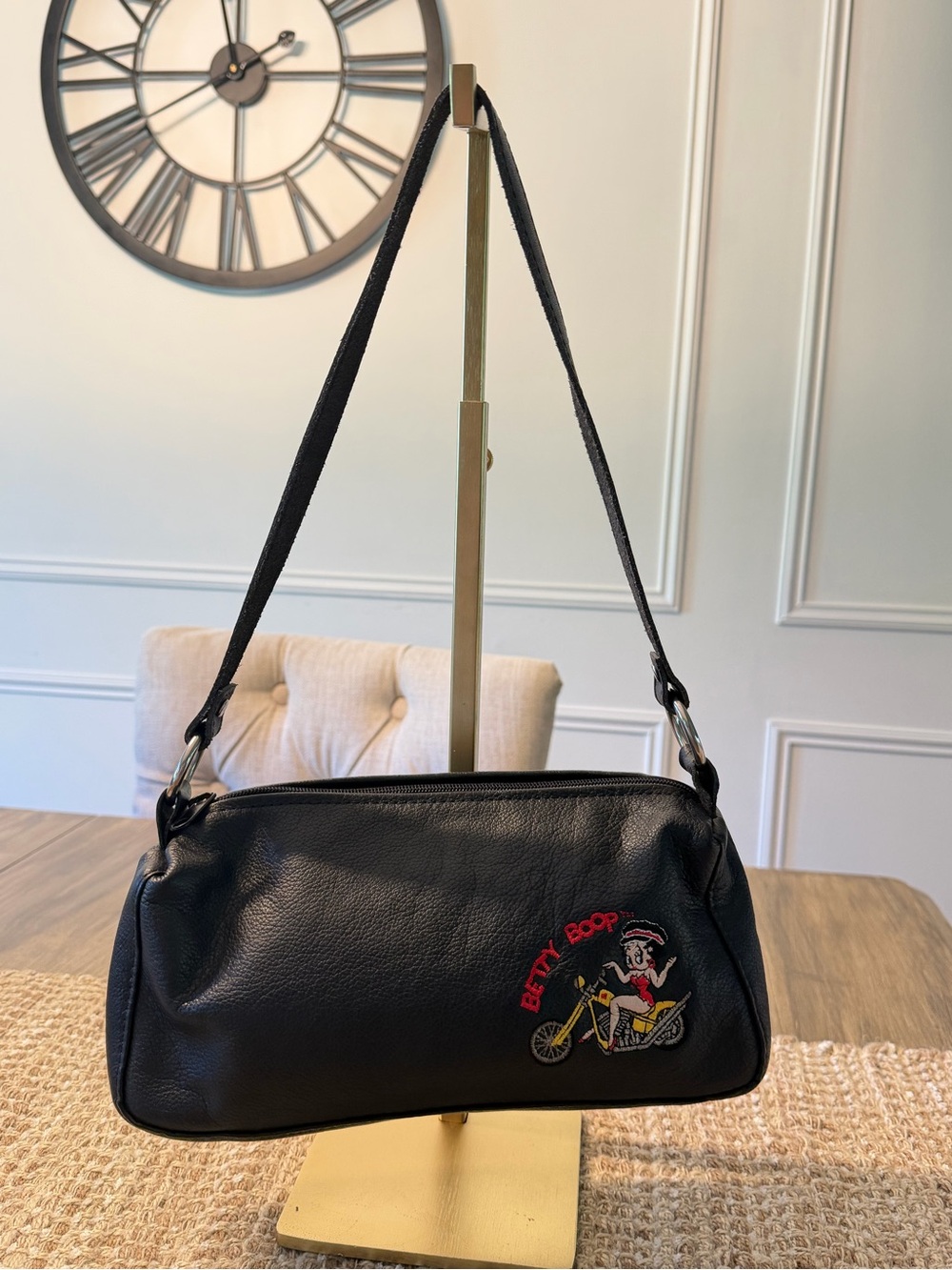 Vintage/Y2K Betty Boop Biker Leather Handbag